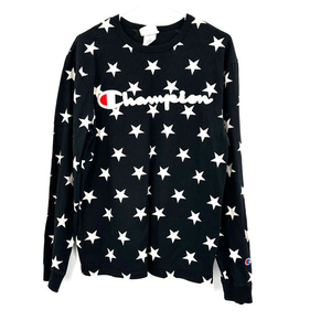 Champion Heritage Athletic Apparel size Medium crew neck sweater all over stars